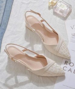 Sục nữ dạ tweed- giày thời trang - Alo davin, mềm mại, êm chân