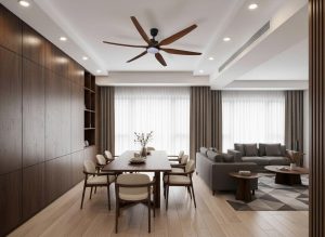 Quạt trần đèn cao cấp sang trọng 6 cánh AKA 10