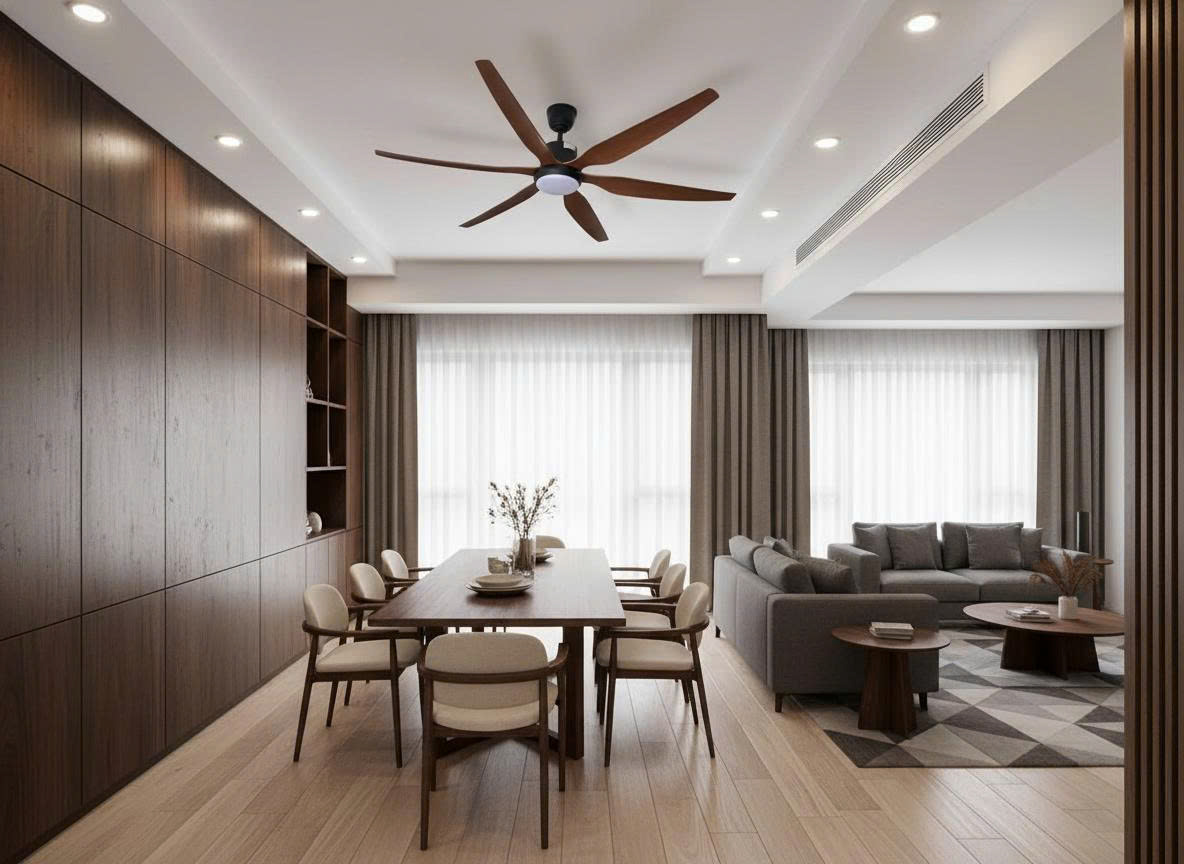 2 Quạt trần đèn cao cấp sang trọng 6 cánh AKA 3